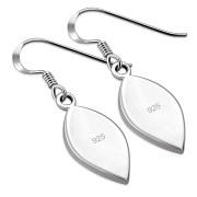 Black Onyx Silver Earrings, e386h